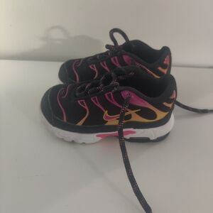 Nike Kids' Black, Pink, and Orange Sneakers
